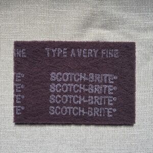 3M Scotch-Brite ~ Very Fine Maroon General Purpose 1 Pad ~ Aluminum Oxide ~ 7447